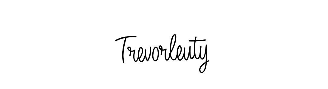 Check out images of Autograph of Trevorleuty name. Actor Trevorleuty Signature Style. Angelique-Rose-font-FFP is a professional sign style online. Trevorleuty signature style 5 images and pictures png