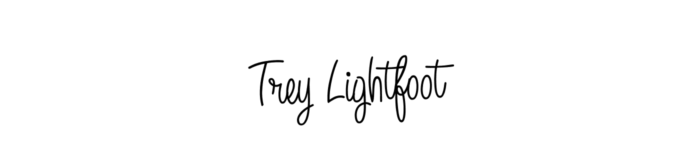 Make a beautiful signature design for name Trey Lightfoot. With this signature (Angelique-Rose-font-FFP) style, you can create a handwritten signature for free. Trey Lightfoot signature style 5 images and pictures png