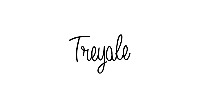 How to make Treyale name signature. Use Angelique-Rose-font-FFP style for creating short signs online. This is the latest handwritten sign. Treyale signature style 5 images and pictures png