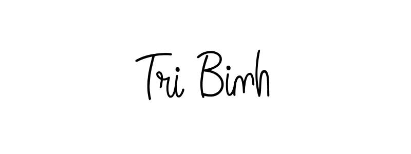 Tri Binh stylish signature style. Best Handwritten Sign (Angelique-Rose-font-FFP) for my name. Handwritten Signature Collection Ideas for my name Tri Binh. Tri Binh signature style 5 images and pictures png