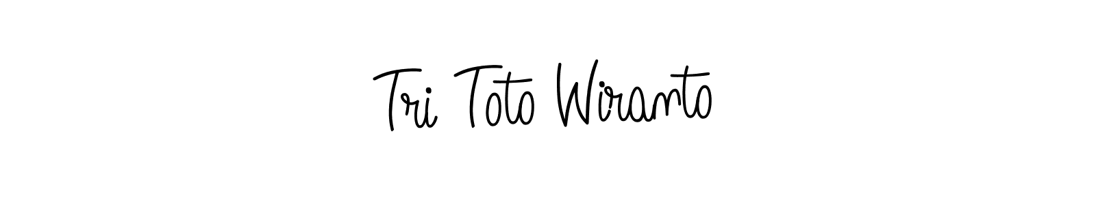 The best way (Angelique-Rose-font-FFP) to make a short signature is to pick only two or three words in your name. The name Tri Toto Wiranto include a total of six letters. For converting this name. Tri Toto Wiranto signature style 5 images and pictures png