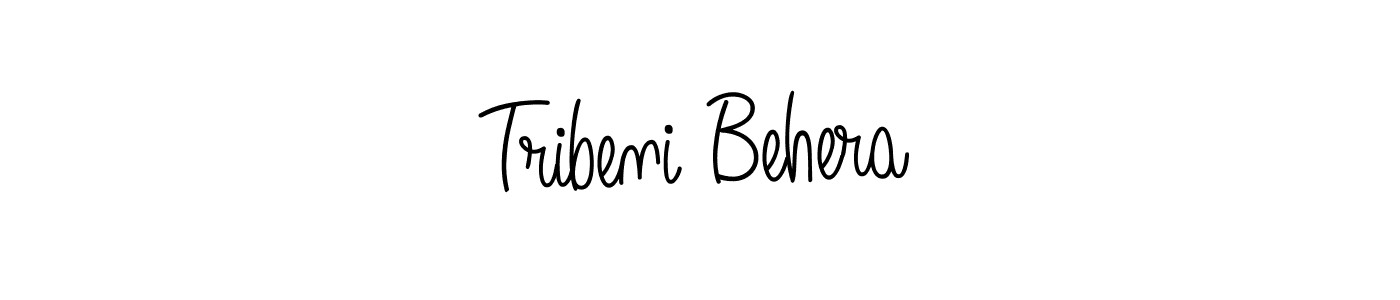 How to make Tribeni Behera name signature. Use Angelique-Rose-font-FFP style for creating short signs online. This is the latest handwritten sign. Tribeni Behera signature style 5 images and pictures png