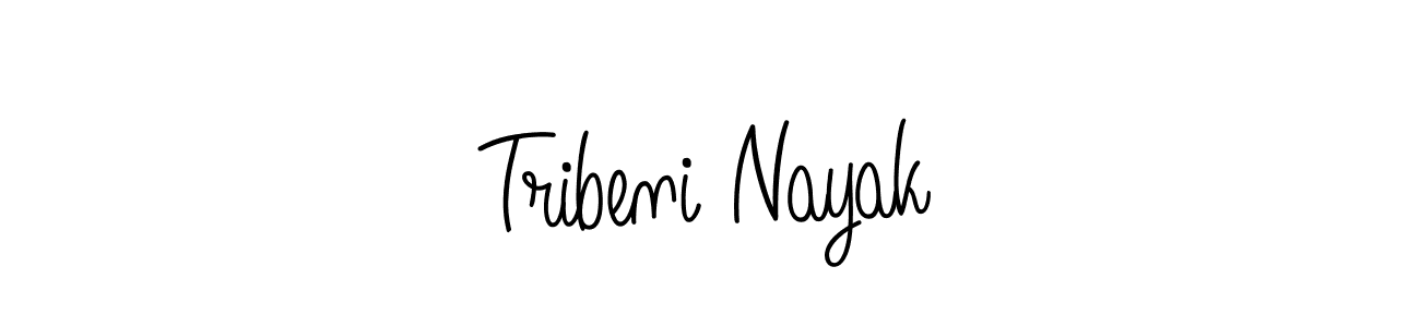 Design your own signature with our free online signature maker. With this signature software, you can create a handwritten (Angelique-Rose-font-FFP) signature for name Tribeni Nayak. Tribeni Nayak signature style 5 images and pictures png