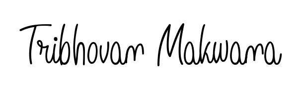 Express your personality with a custom Tribhovan Makwana signature crafted with Angelique-Rose-font-FFP typography. Free transparent PNG download available. Tribhovan Makwana signature style 5 images and pictures png