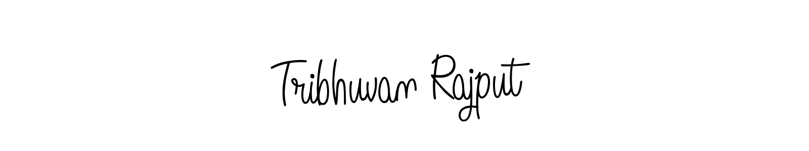 How to make Tribhuvan Rajput name signature. Use Angelique-Rose-font-FFP style for creating short signs online. This is the latest handwritten sign. Tribhuvan Rajput signature style 5 images and pictures png