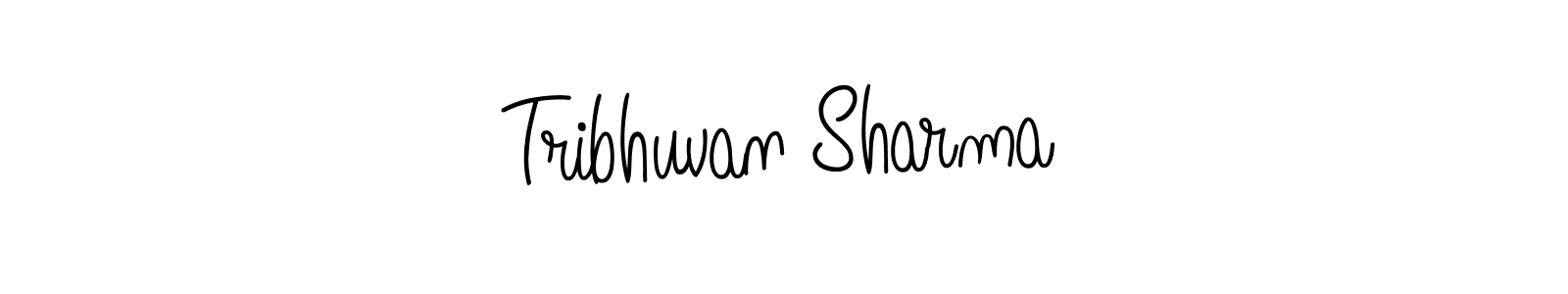 How to Draw Tribhuvan Sharma signature style? Angelique-Rose-font-FFP is a latest design signature styles for name Tribhuvan Sharma. Tribhuvan Sharma signature style 5 images and pictures png