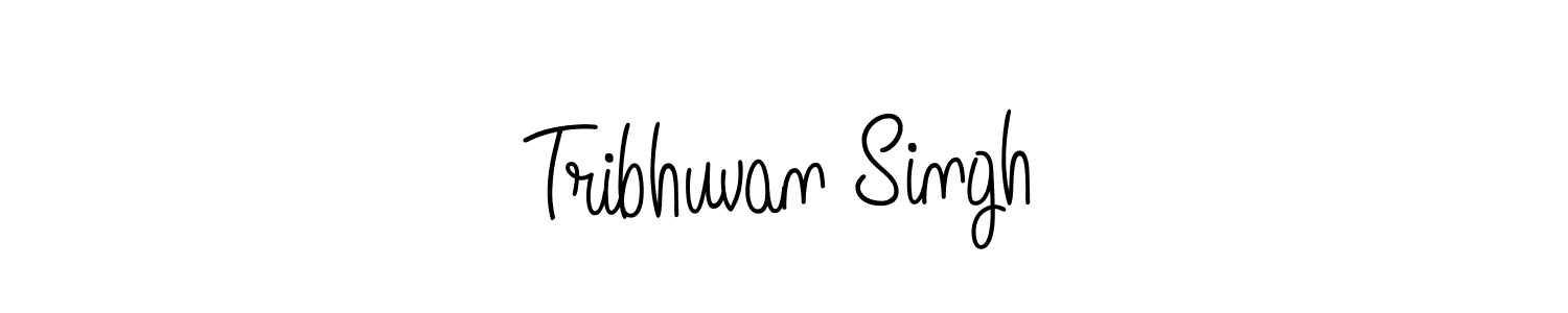 Use a signature maker to create a handwritten signature online. With this signature software, you can design (Angelique-Rose-font-FFP) your own signature for name Tribhuvan Singh. Tribhuvan Singh signature style 5 images and pictures png