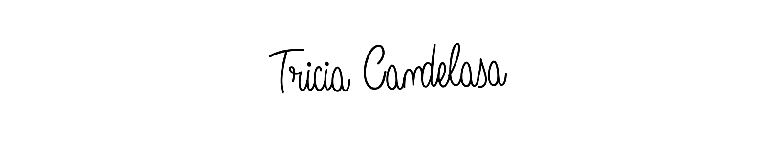 Create a beautiful signature design for name Tricia Candelasa. With this signature (Angelique-Rose-font-FFP) fonts, you can make a handwritten signature for free. Tricia Candelasa signature style 5 images and pictures png