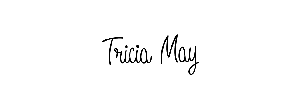 Make a beautiful signature design for name Tricia May. With this signature (Angelique-Rose-font-FFP) style, you can create a handwritten signature for free. Tricia May signature style 5 images and pictures png