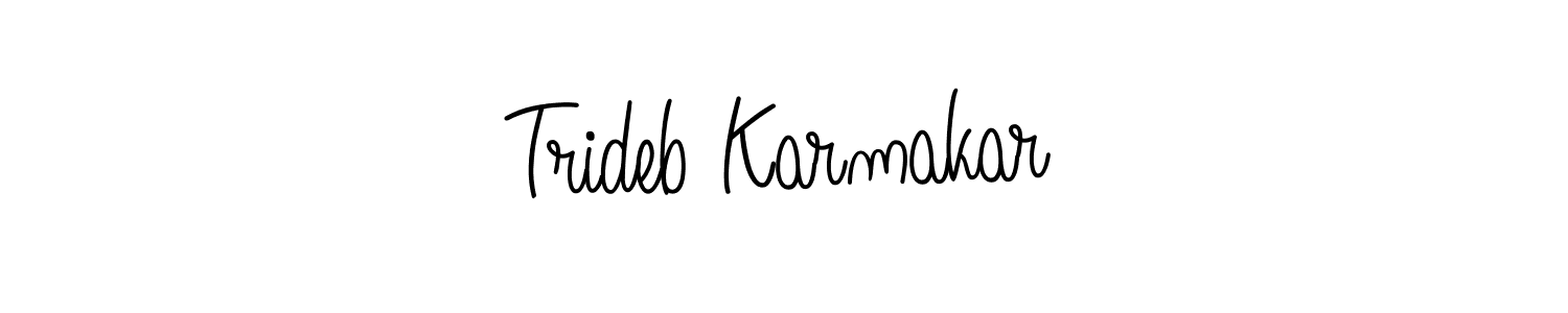 Best and Professional Signature Style for Trideb Karmakar. Angelique-Rose-font-FFP Best Signature Style Collection. Trideb Karmakar signature style 5 images and pictures png