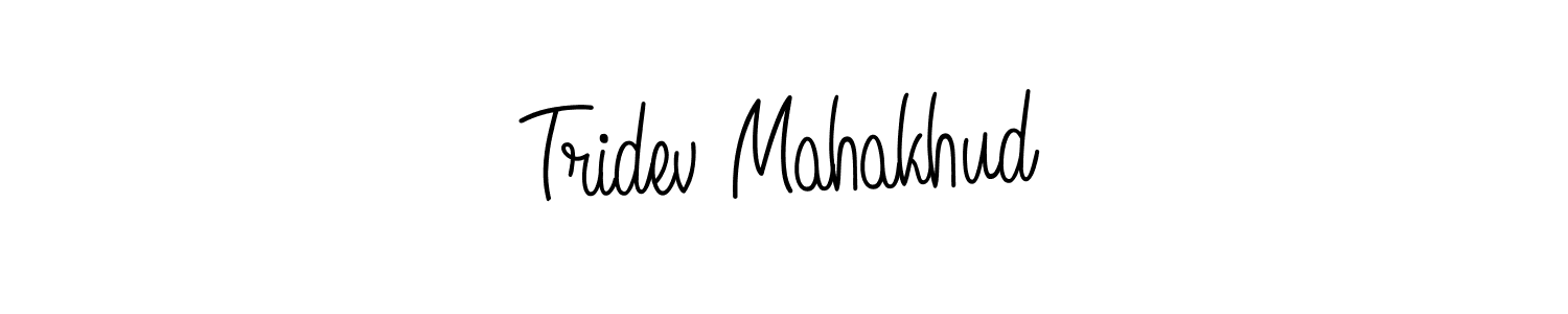 Also You can easily find your signature by using the search form. We will create Tridev Mahakhud name handwritten signature images for you free of cost using Angelique-Rose-font-FFP sign style. Tridev Mahakhud signature style 5 images and pictures png
