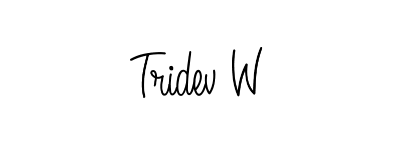 Here are the top 10 professional signature styles for the name Tridev W. These are the best autograph styles you can use for your name. Tridev W signature style 5 images and pictures png