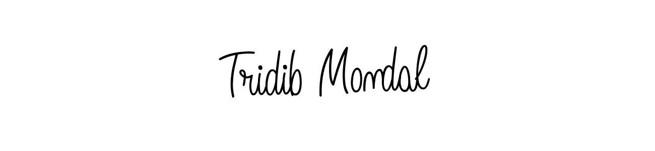 Make a beautiful signature design for name Tridib Mondal. With this signature (Angelique-Rose-font-FFP) style, you can create a handwritten signature for free. Tridib Mondal signature style 5 images and pictures png