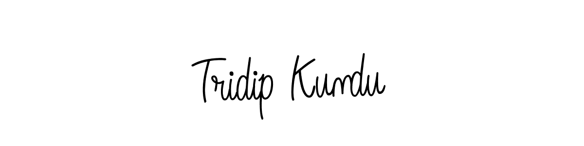 Design your own signature with our free online signature maker. With this signature software, you can create a handwritten (Angelique-Rose-font-FFP) signature for name Tridip Kundu. Tridip Kundu signature style 5 images and pictures png