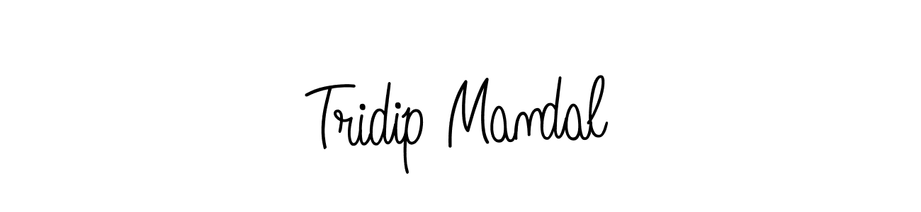 How to make Tridip Mandal name signature. Use Angelique-Rose-font-FFP style for creating short signs online. This is the latest handwritten sign. Tridip Mandal signature style 5 images and pictures png