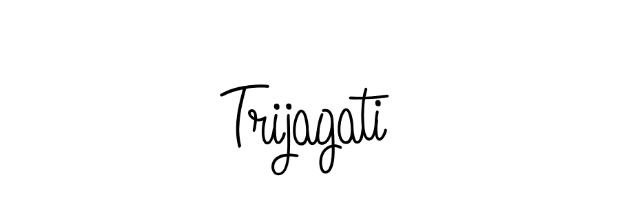 Use a signature maker to create a handwritten signature online. With this signature software, you can design (Angelique-Rose-font-FFP) your own signature for name Trijagati. Trijagati signature style 5 images and pictures png