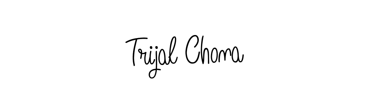 How to Draw Trijal Chona signature style? Angelique-Rose-font-FFP is a latest design signature styles for name Trijal Chona. Trijal Chona signature style 5 images and pictures png