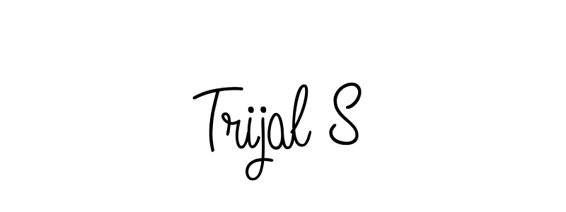 Also You can easily find your signature by using the search form. We will create Trijal S name handwritten signature images for you free of cost using Angelique-Rose-font-FFP sign style. Trijal S signature style 5 images and pictures png