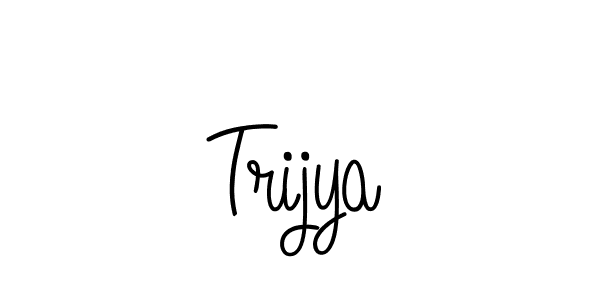 Similarly Angelique-Rose-font-FFP is the best handwritten signature design. Signature creator online .You can use it as an online autograph creator for name Trijya. Trijya signature style 5 images and pictures png