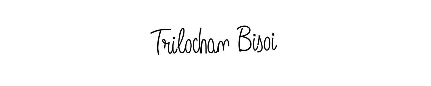 How to Draw Trilochan Bisoi signature style? Angelique-Rose-font-FFP is a latest design signature styles for name Trilochan Bisoi. Trilochan Bisoi signature style 5 images and pictures png