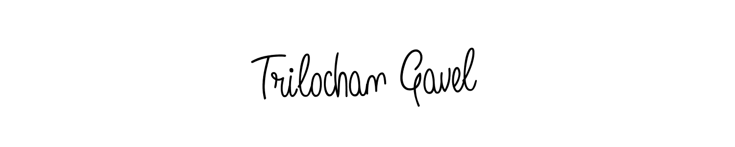 Use a signature maker to create a handwritten signature online. With this signature software, you can design (Angelique-Rose-font-FFP) your own signature for name Trilochan Gavel. Trilochan Gavel signature style 5 images and pictures png