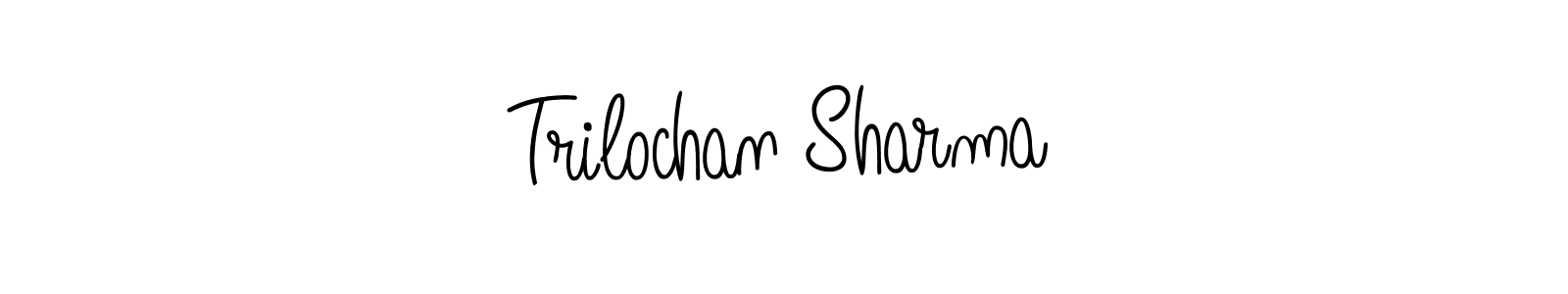 Also we have Trilochan Sharma name is the best signature style. Create professional handwritten signature collection using Angelique-Rose-font-FFP autograph style. Trilochan Sharma signature style 5 images and pictures png