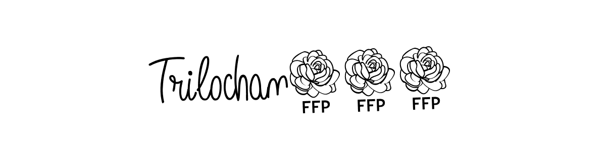 How to make Trilochan123 name signature. Use Angelique-Rose-font-FFP style for creating short signs online. This is the latest handwritten sign. Trilochan123 signature style 5 images and pictures png