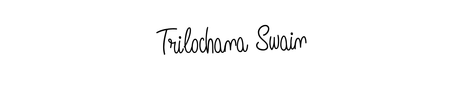 The best way (Angelique-Rose-font-FFP) to make a short signature is to pick only two or three words in your name. The name Trilochana Swain include a total of six letters. For converting this name. Trilochana Swain signature style 5 images and pictures png