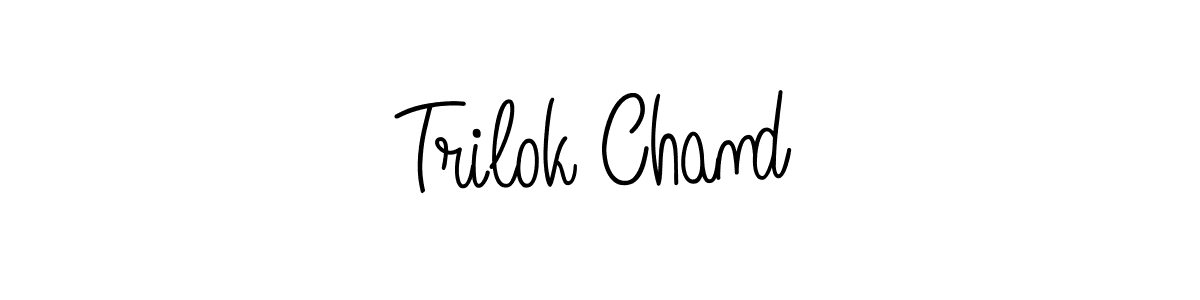 Make a beautiful signature design for name Trilok Chand. With this signature (Angelique-Rose-font-FFP) style, you can create a handwritten signature for free. Trilok Chand signature style 5 images and pictures png