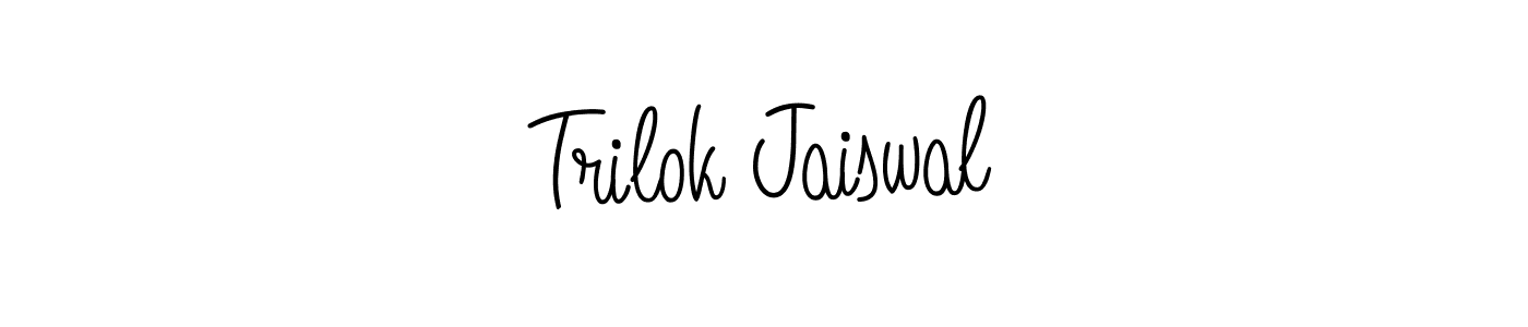 Also we have Trilok Jaiswal name is the best signature style. Create professional handwritten signature collection using Angelique-Rose-font-FFP autograph style. Trilok Jaiswal signature style 5 images and pictures png
