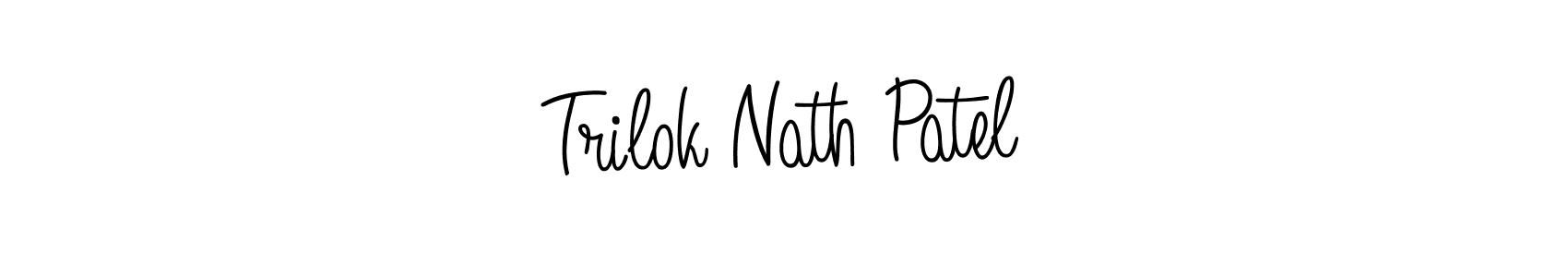 Also we have Trilok Nath Patel name is the best signature style. Create professional handwritten signature collection using Angelique-Rose-font-FFP autograph style. Trilok Nath Patel signature style 5 images and pictures png