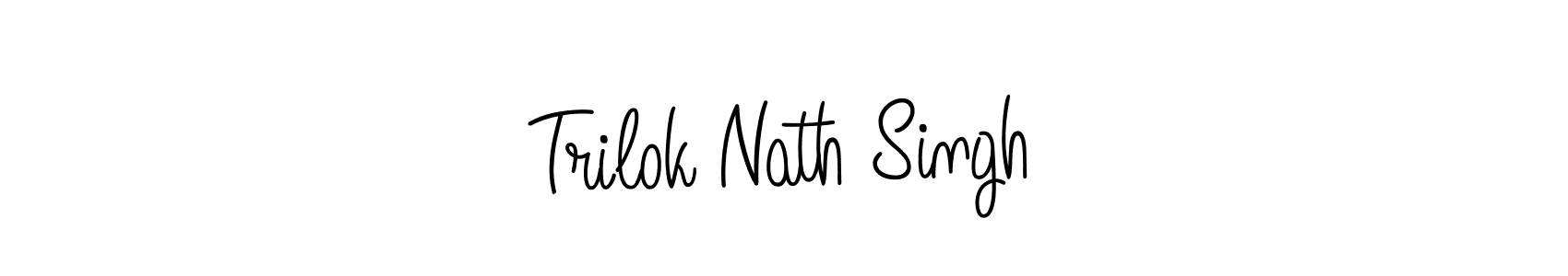 Trilok Nath Singh stylish signature style. Best Handwritten Sign (Angelique-Rose-font-FFP) for my name. Handwritten Signature Collection Ideas for my name Trilok Nath Singh. Trilok Nath Singh signature style 5 images and pictures png