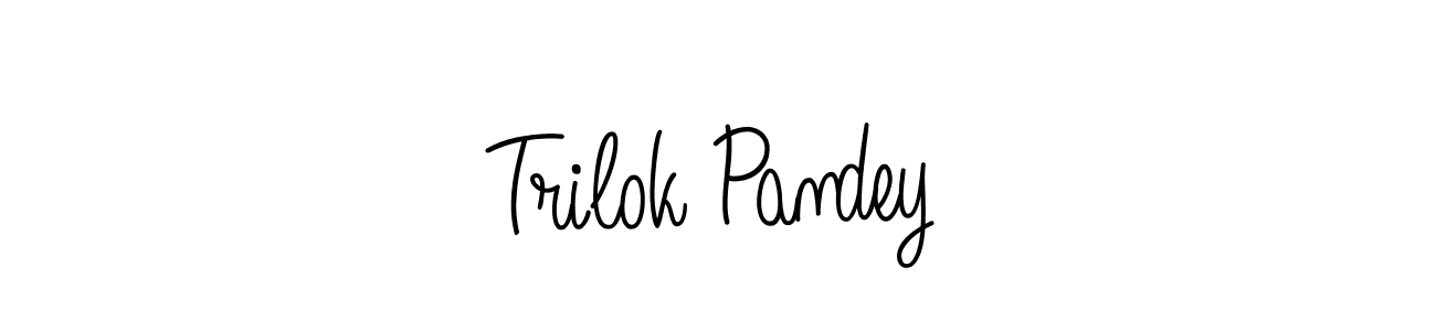 Also we have Trilok Pandey name is the best signature style. Create professional handwritten signature collection using Angelique-Rose-font-FFP autograph style. Trilok Pandey signature style 5 images and pictures png