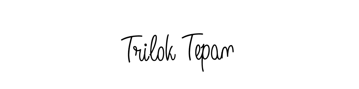 Once you've used our free online signature maker to create your best signature Angelique-Rose-font-FFP style, it's time to enjoy all of the benefits that Trilok Tepan name signing documents. Trilok Tepan signature style 5 images and pictures png