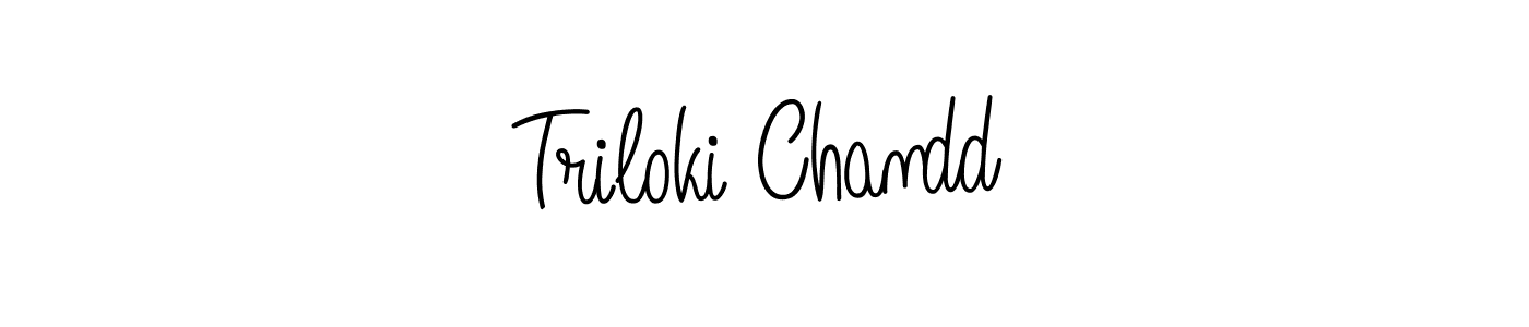 Also we have Triloki Chandd name is the best signature style. Create professional handwritten signature collection using Angelique-Rose-font-FFP autograph style. Triloki Chandd signature style 5 images and pictures png