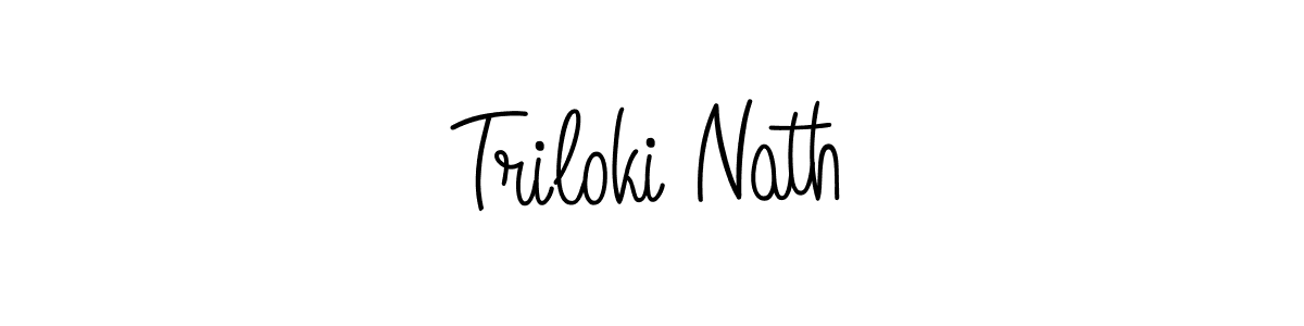 The best way (Angelique-Rose-font-FFP) to make a short signature is to pick only two or three words in your name. The name Triloki Nath include a total of six letters. For converting this name. Triloki Nath signature style 5 images and pictures png