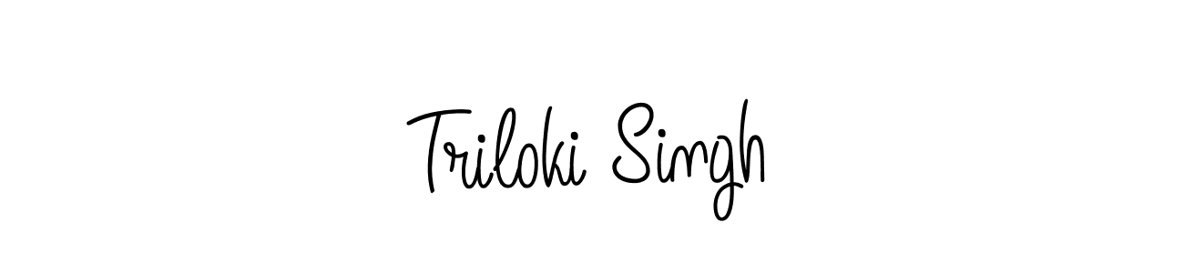 Triloki Singh stylish signature style. Best Handwritten Sign (Angelique-Rose-font-FFP) for my name. Handwritten Signature Collection Ideas for my name Triloki Singh. Triloki Singh signature style 5 images and pictures png