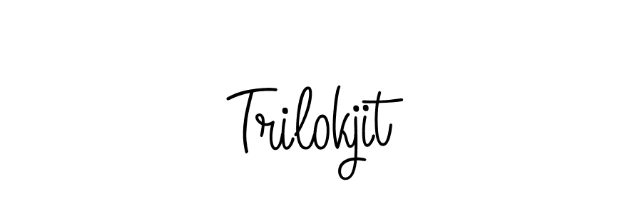 How to Draw Trilokjit signature style? Angelique-Rose-font-FFP is a latest design signature styles for name Trilokjit. Trilokjit signature style 5 images and pictures png