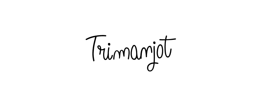 How to make Trimanjot signature? Angelique-Rose-font-FFP is a professional autograph style. Create handwritten signature for Trimanjot name. Trimanjot signature style 5 images and pictures png