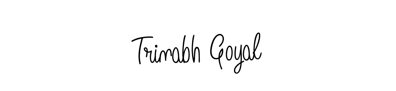 How to Draw Trinabh Goyal signature style? Angelique-Rose-font-FFP is a latest design signature styles for name Trinabh Goyal. Trinabh Goyal signature style 5 images and pictures png