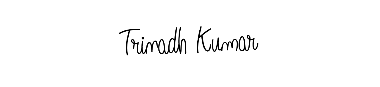 Also we have Trinadh Kumar name is the best signature style. Create professional handwritten signature collection using Angelique-Rose-font-FFP autograph style. Trinadh Kumar signature style 5 images and pictures png
