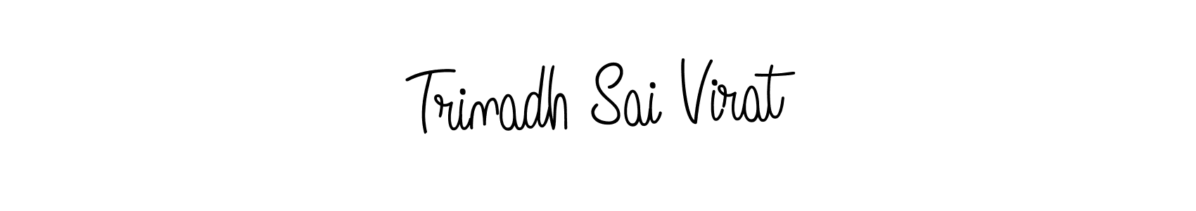 Angelique-Rose-font-FFP is a professional signature style that is perfect for those who want to add a touch of class to their signature. It is also a great choice for those who want to make their signature more unique. Get Trinadh Sai Virat name to fancy signature for free. Trinadh Sai Virat signature style 5 images and pictures png