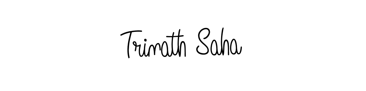 How to make Trinath Saha signature? Angelique-Rose-font-FFP is a professional autograph style. Create handwritten signature for Trinath Saha name. Trinath Saha signature style 5 images and pictures png