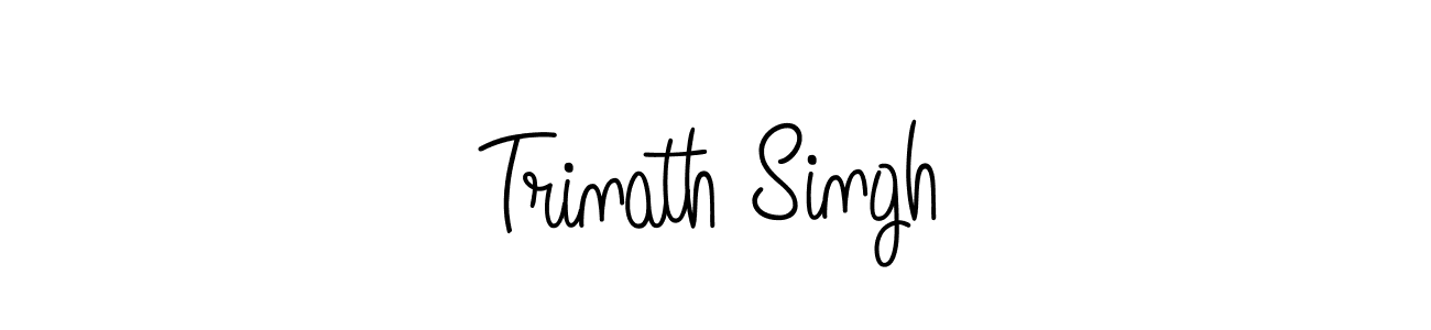 How to make Trinath Singh name signature. Use Angelique-Rose-font-FFP style for creating short signs online. This is the latest handwritten sign. Trinath Singh signature style 5 images and pictures png