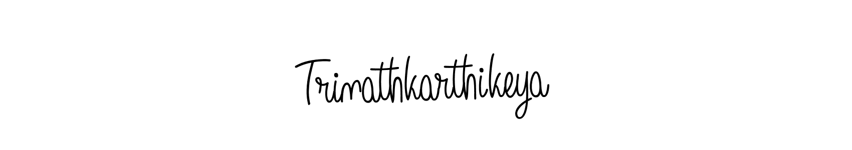 Design your own signature with our free online signature maker. With this signature software, you can create a handwritten (Angelique-Rose-font-FFP) signature for name Trinathkarthikeya. Trinathkarthikeya signature style 5 images and pictures png