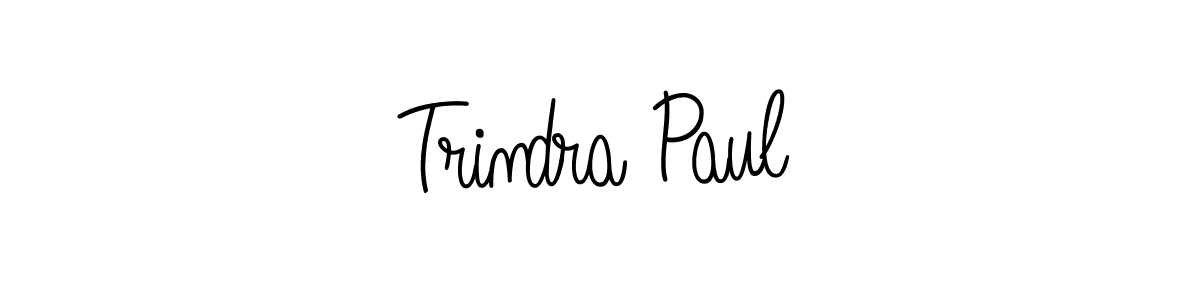 Trindra Paul stylish signature style. Best Handwritten Sign (Angelique-Rose-font-FFP) for my name. Handwritten Signature Collection Ideas for my name Trindra Paul. Trindra Paul signature style 5 images and pictures png