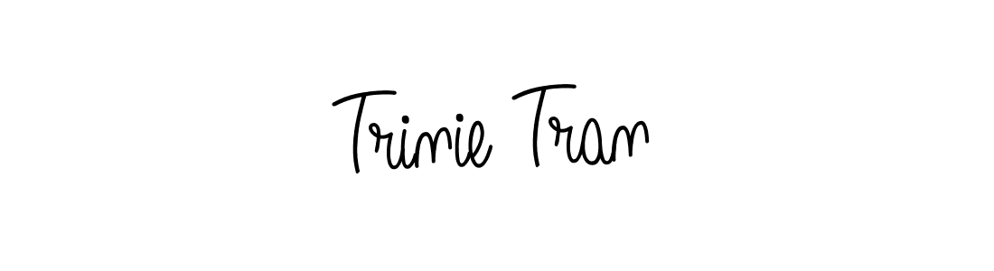 Use a signature maker to create a handwritten signature online. With this signature software, you can design (Angelique-Rose-font-FFP) your own signature for name Trinie Tran. Trinie Tran signature style 5 images and pictures png