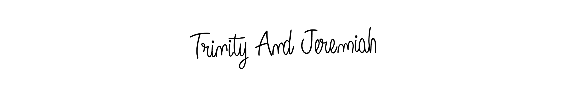 Angelique-Rose-font-FFP is a professional signature style that is perfect for those who want to add a touch of class to their signature. It is also a great choice for those who want to make their signature more unique. Get Trinity And Jeremiah name to fancy signature for free. Trinity And Jeremiah signature style 5 images and pictures png