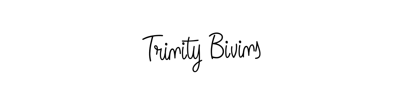 How to make Trinity Bivins name signature. Use Angelique-Rose-font-FFP style for creating short signs online. This is the latest handwritten sign. Trinity Bivins signature style 5 images and pictures png