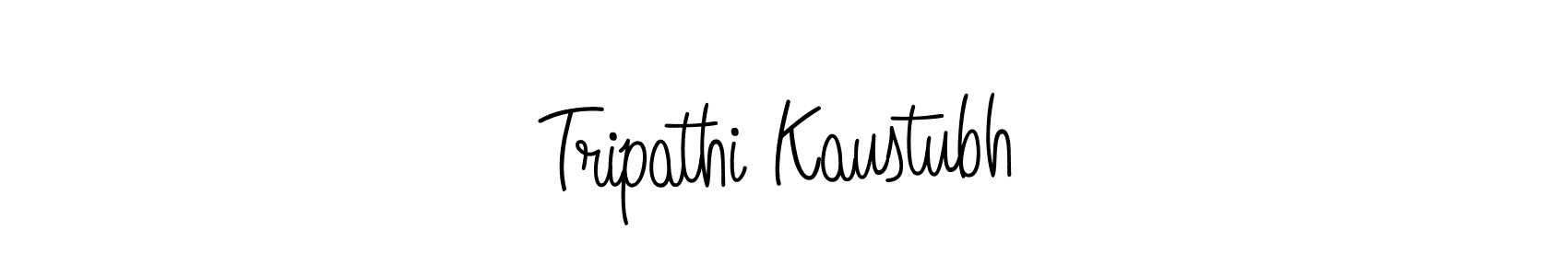 You should practise on your own different ways (Angelique-Rose-font-FFP) to write your name (Tripathi Kaustubh) in signature. don't let someone else do it for you. Tripathi Kaustubh signature style 5 images and pictures png
